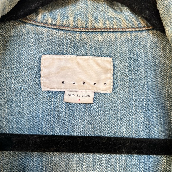 Achro Distressed Jean Jacket - Picture 2 of 4